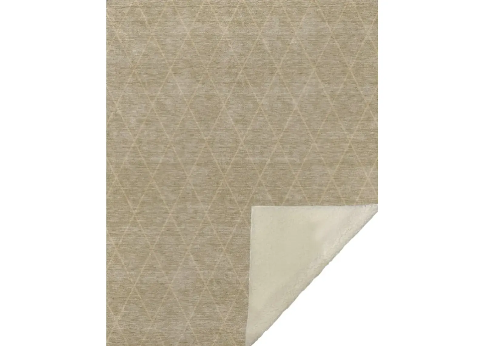 Dalyn Rug Company Nouveau Taupe 50''x70'' Style 2 Throw Blanket