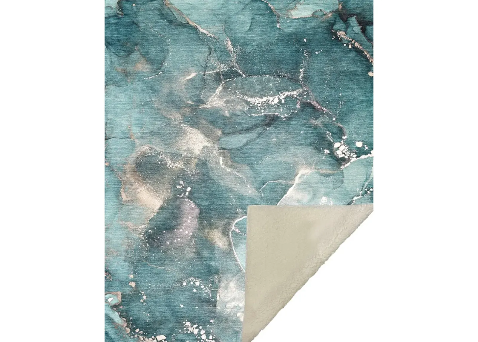 Dalyn Rug Company Odyssey Teal 50''x70'' Style 1 Throw Blanket