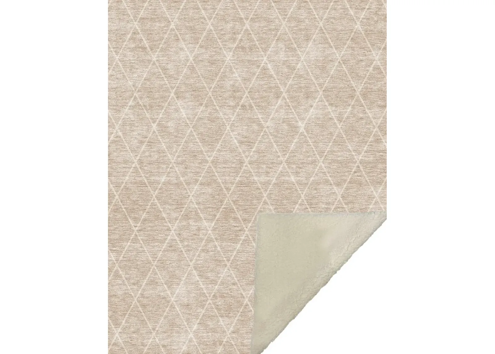 Dalyn Rug Company Odyssey Beige 50''x70'' Style 2 Throw Blanket