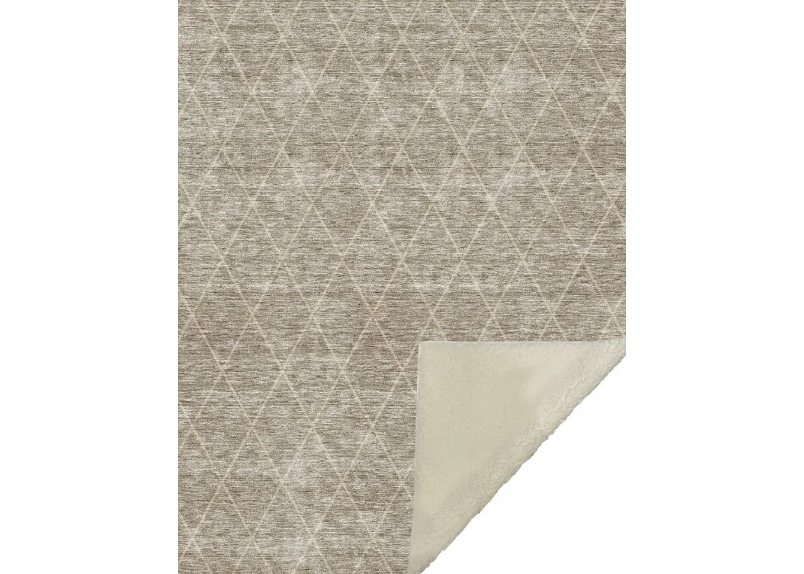 Dalyn Rug Company Odyssey Taupe 50''x70'' Style 2 Throw Blanket