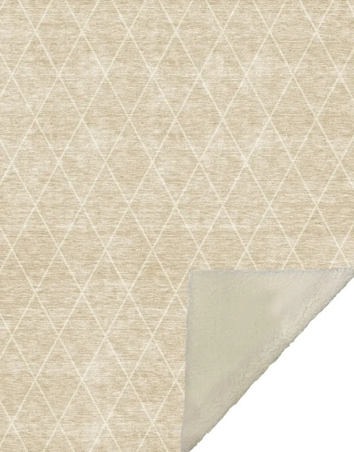 Dalyn Rug Company Odyssey Beige 50''x70'' Style 3 Throw Blanket