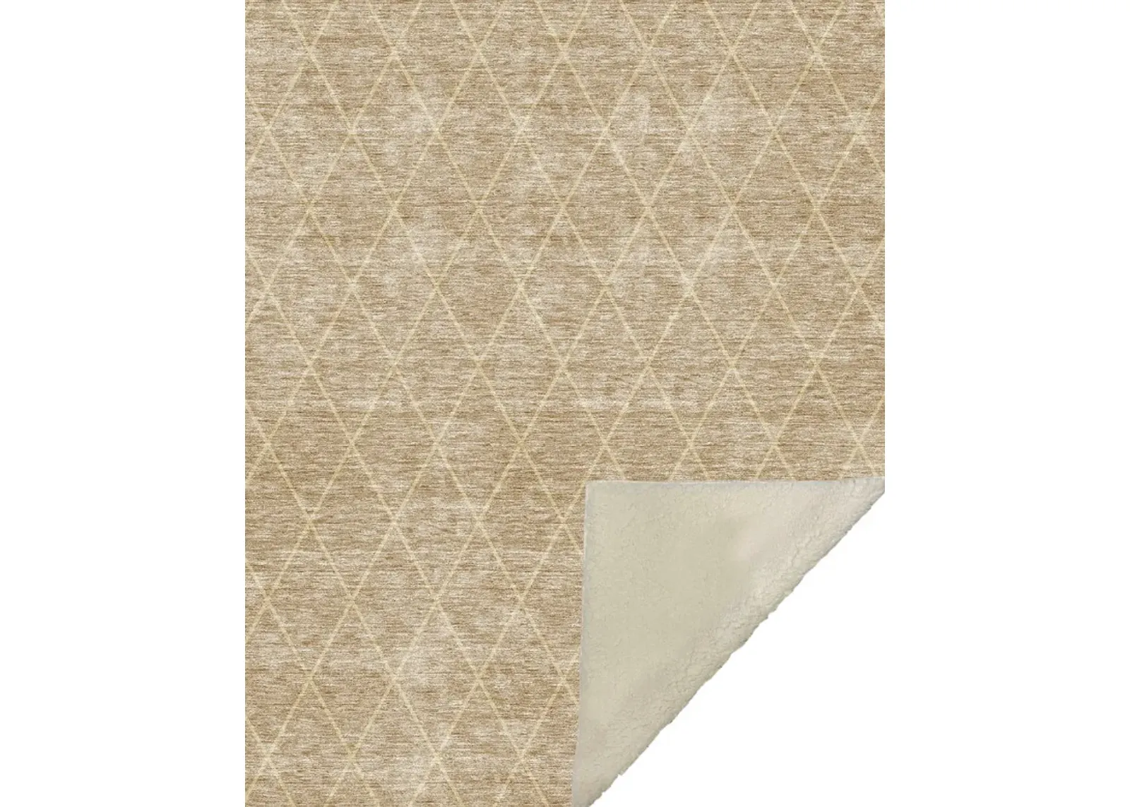 Dalyn Rug Company Odyssey Taupe 50''x70'' Style 7 Throw Blanket