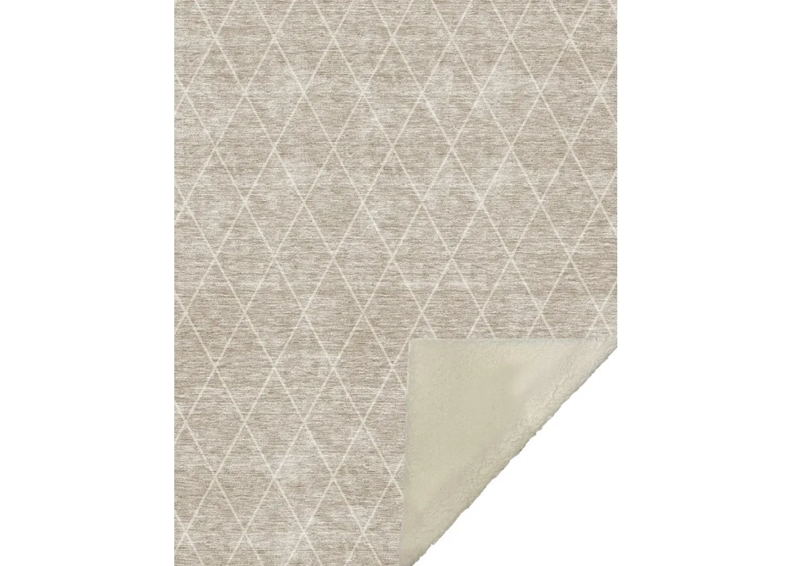 Dalyn Rug Company Odyssey Taupe 50''x70'' Style 10 Throw Blanket