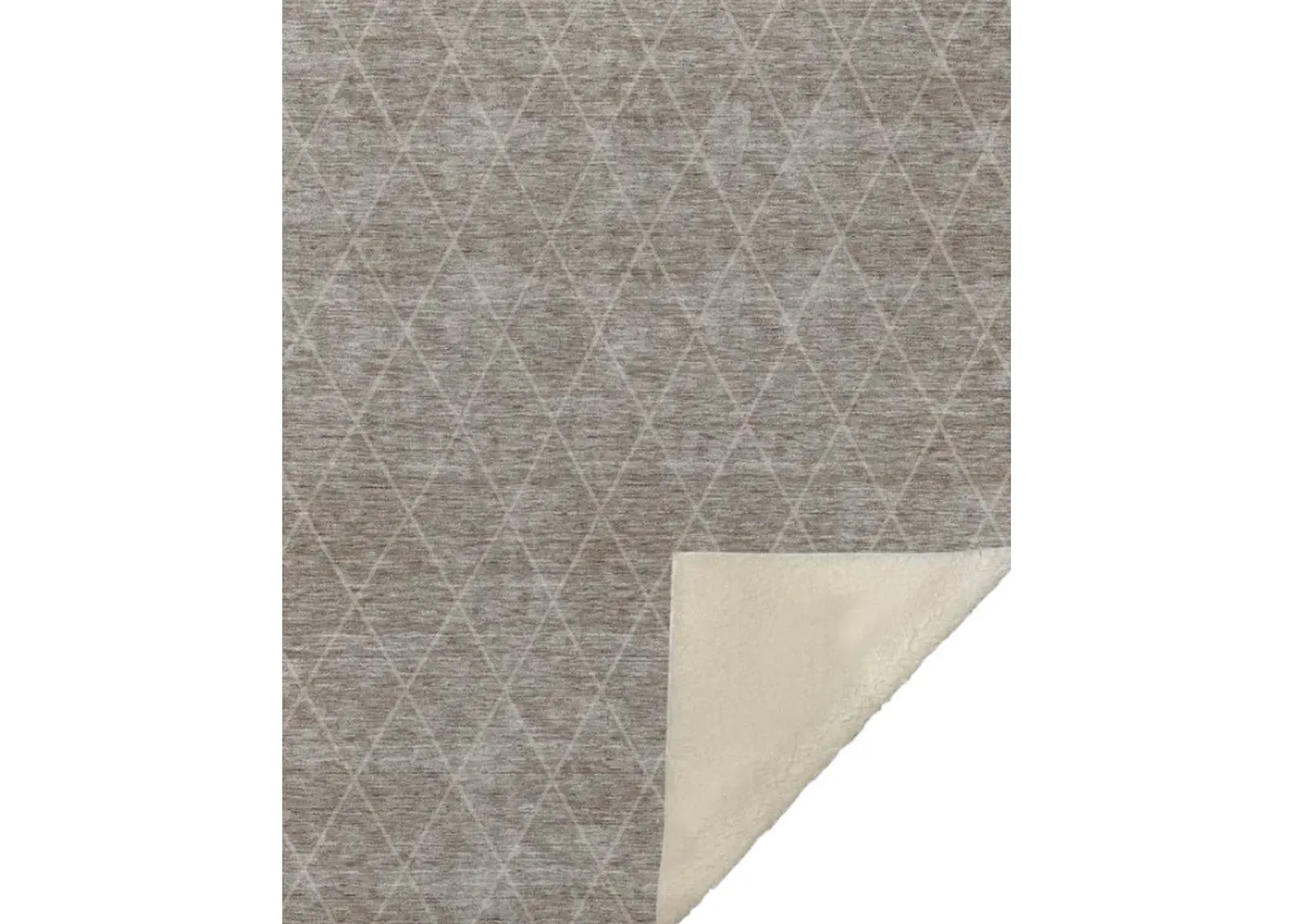 Dalyn Rug Company Trevi Taupe 50''x70'' Style 1 Throw Blanket