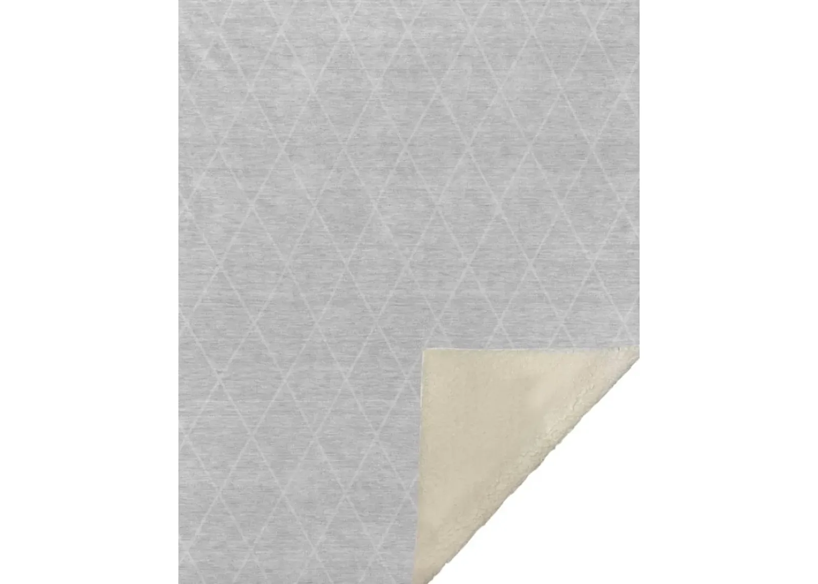 Dalyn Rug Company Trevi Silver 50''x70'' Style 1 Throw Blanket