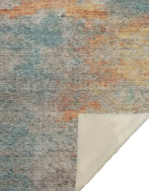 Dalyn Rug Company Trevi Teal 50''x70'' Style 2 Throw Blanket