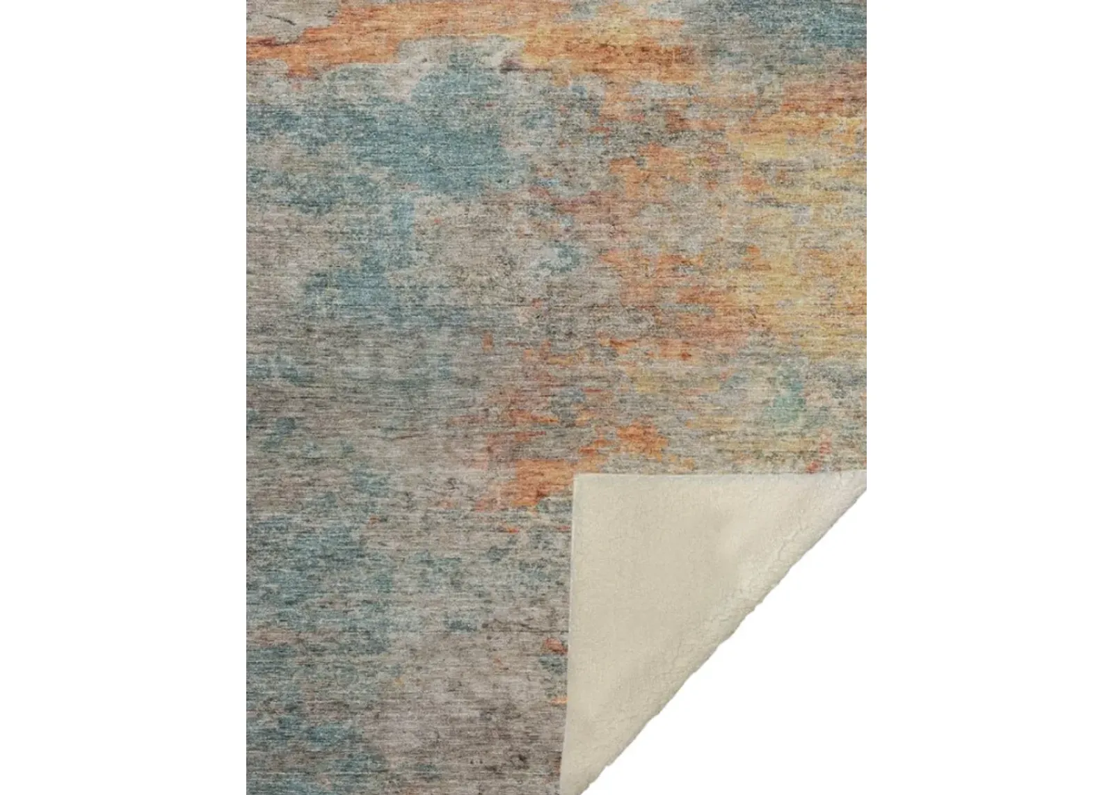 Dalyn Rug Company Trevi Teal 50''x70'' Style 2 Throw Blanket