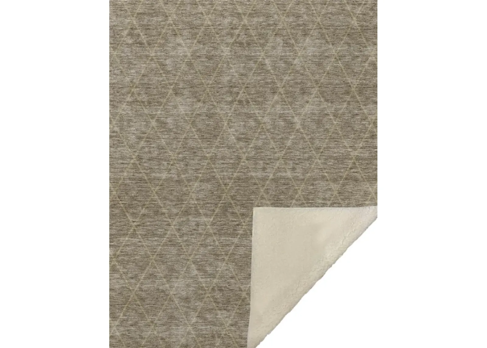 Dalyn Rug Company Trevi Taupe 50''x70'' Style 4 Throw Blanket