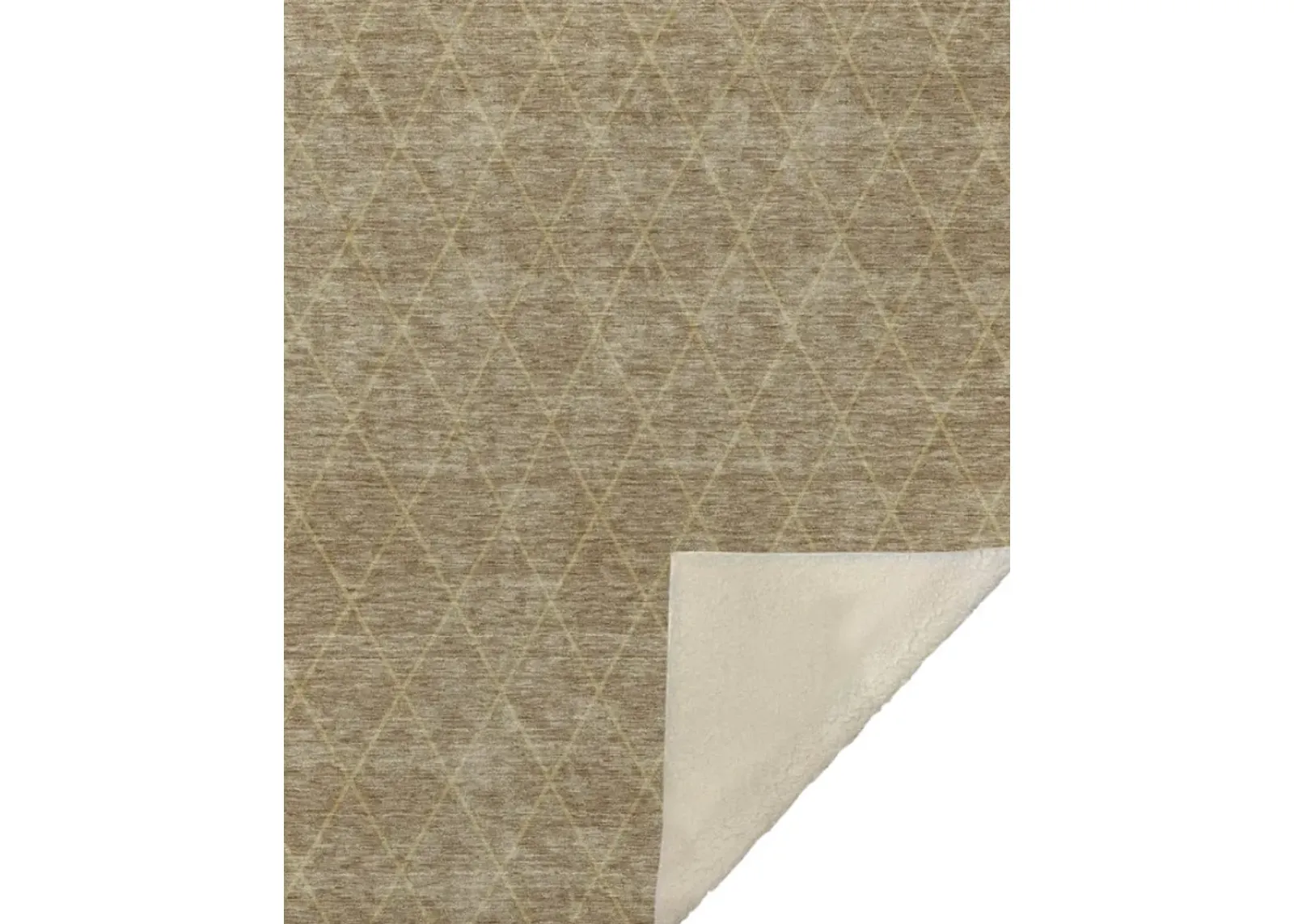 Dalyn Rug Company Trevi Taupe 50''x70'' Style 6 Throw Blanket