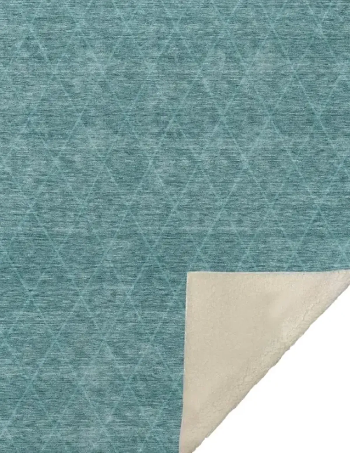 Dalyn Rug Company Trevi Teal 50''x70'' Style 3 Throw Blanket