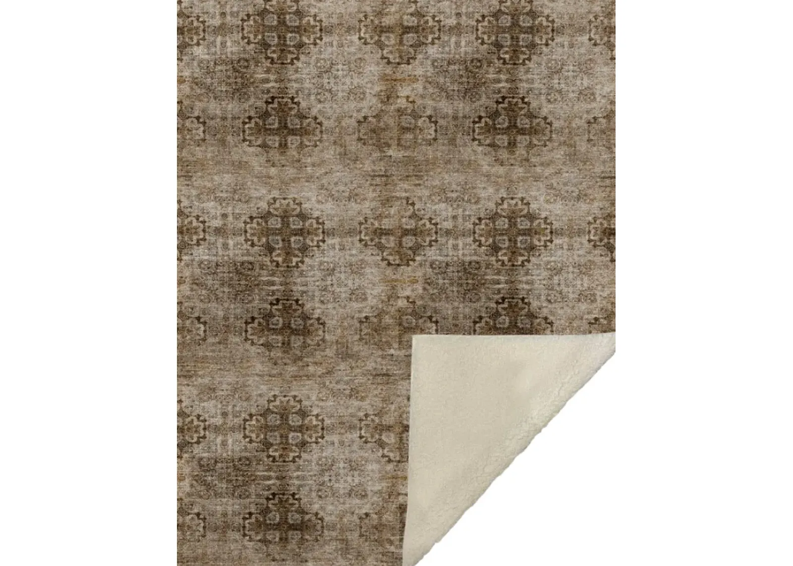 Dalyn Rug Company Trevi Taupe 50''x70'' Style 7 Throw Blanket