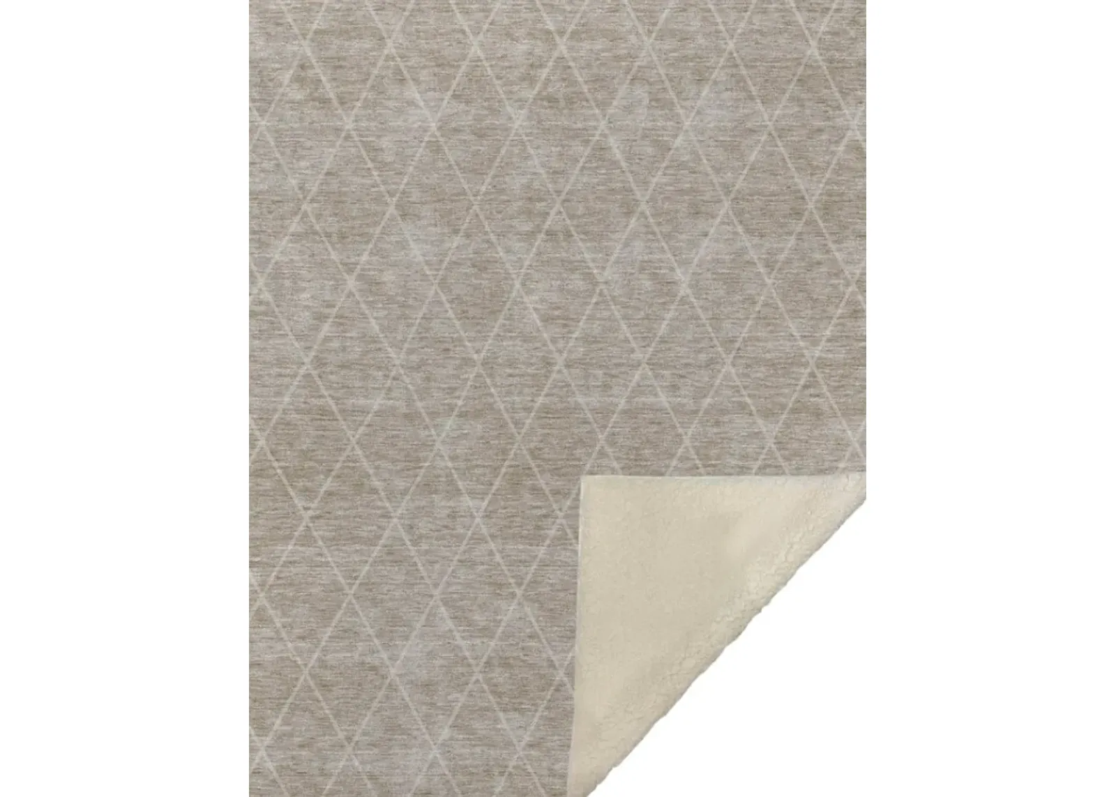 Dalyn Rug Company Trevi Taupe 50''x70'' Style 10 Throw Blanket