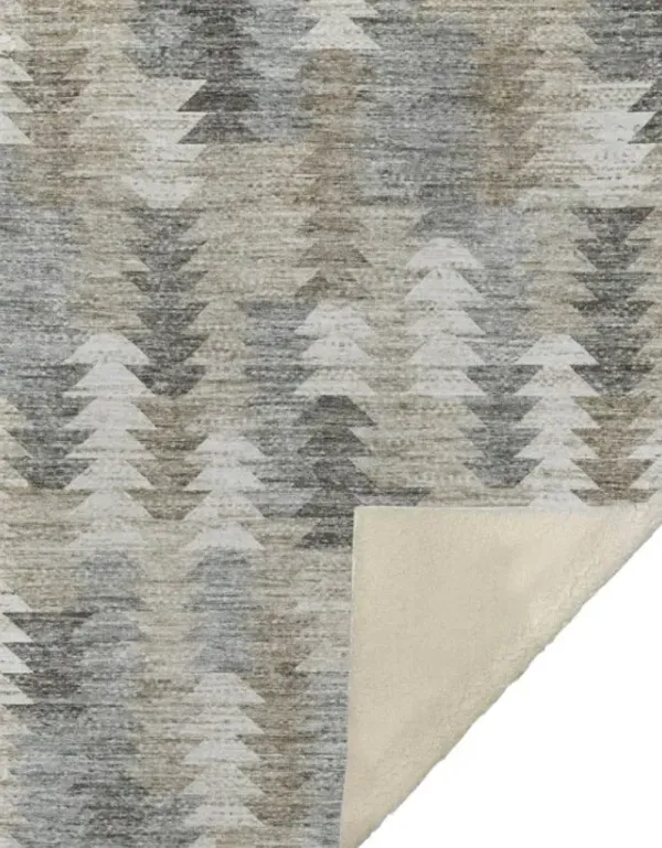 Dalyn Rug Company Trevi Taupe 50''x70'' Style 11 Throw Blanket