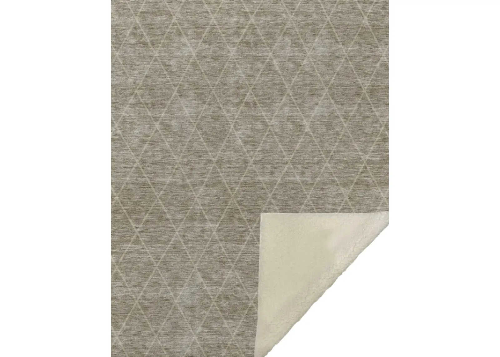 Dalyn Rug Company Trevi Taupe 50''x70'' Style 12 Throw Blanket