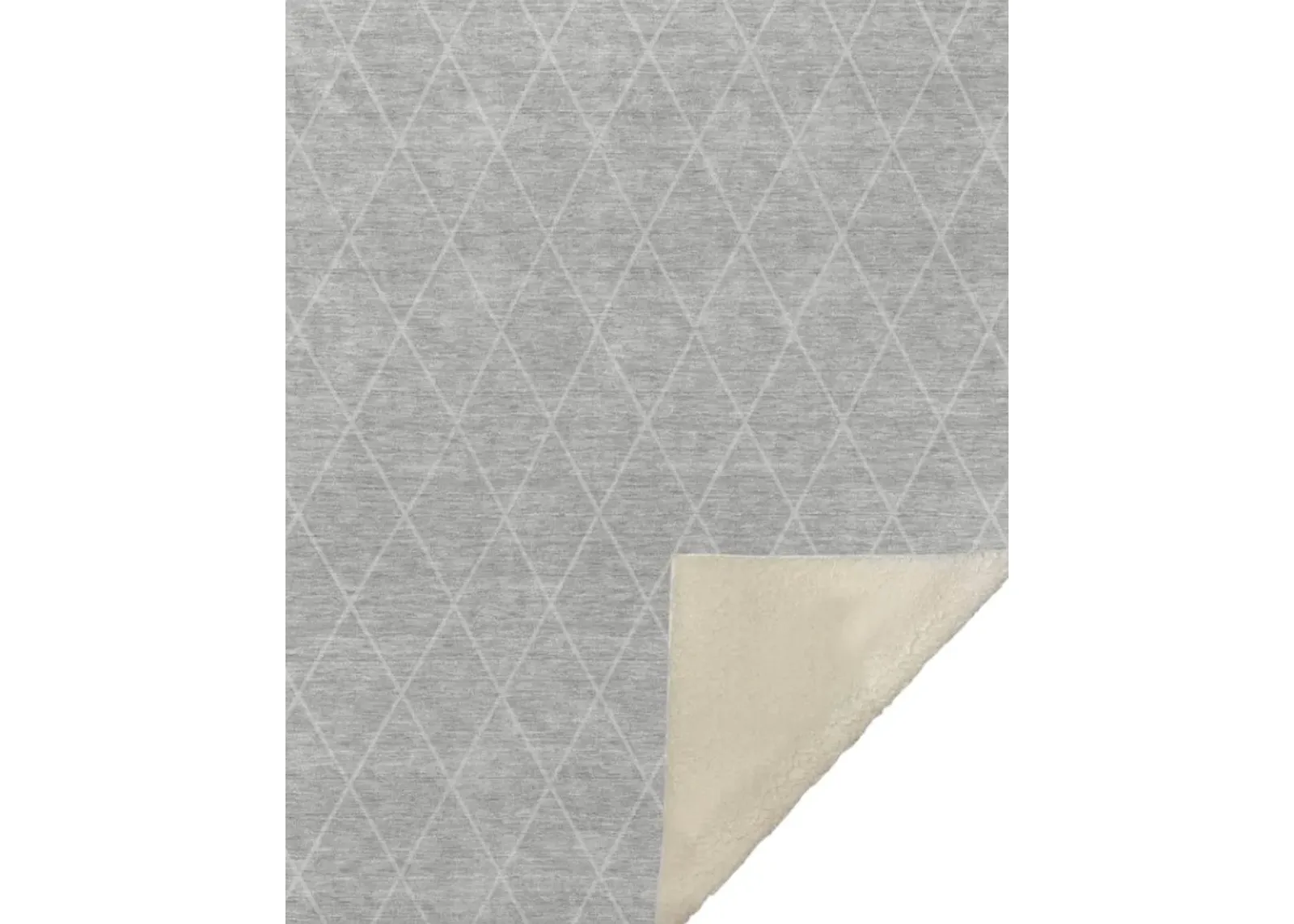 Dalyn Rug Company Trevi Silver 50''x70'' Style 3 Throw Blanket