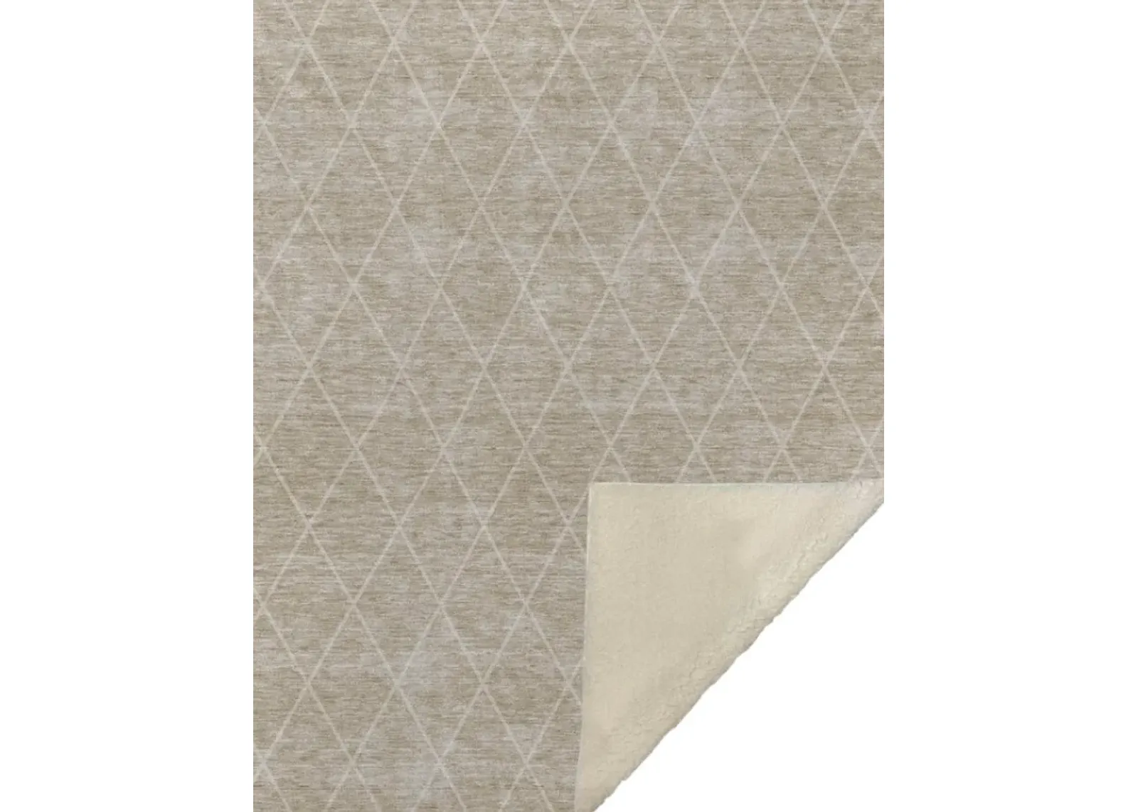 Dalyn Rug Company Trevi Taupe 50''x70'' Style 14 Throw Blanket