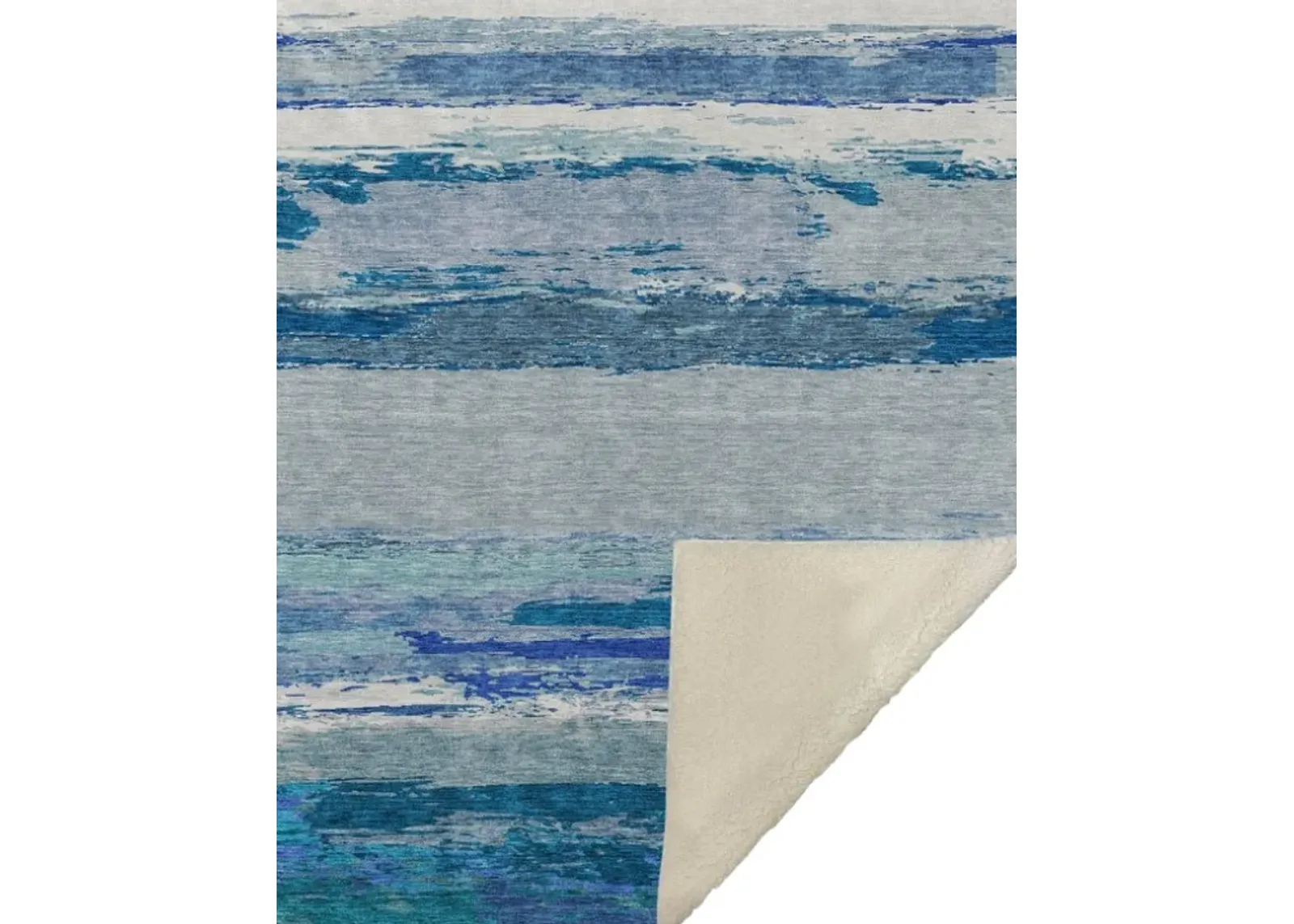 Dalyn Rug Company Trevi Blue 50''x70'' Style 3 Throw Blanket