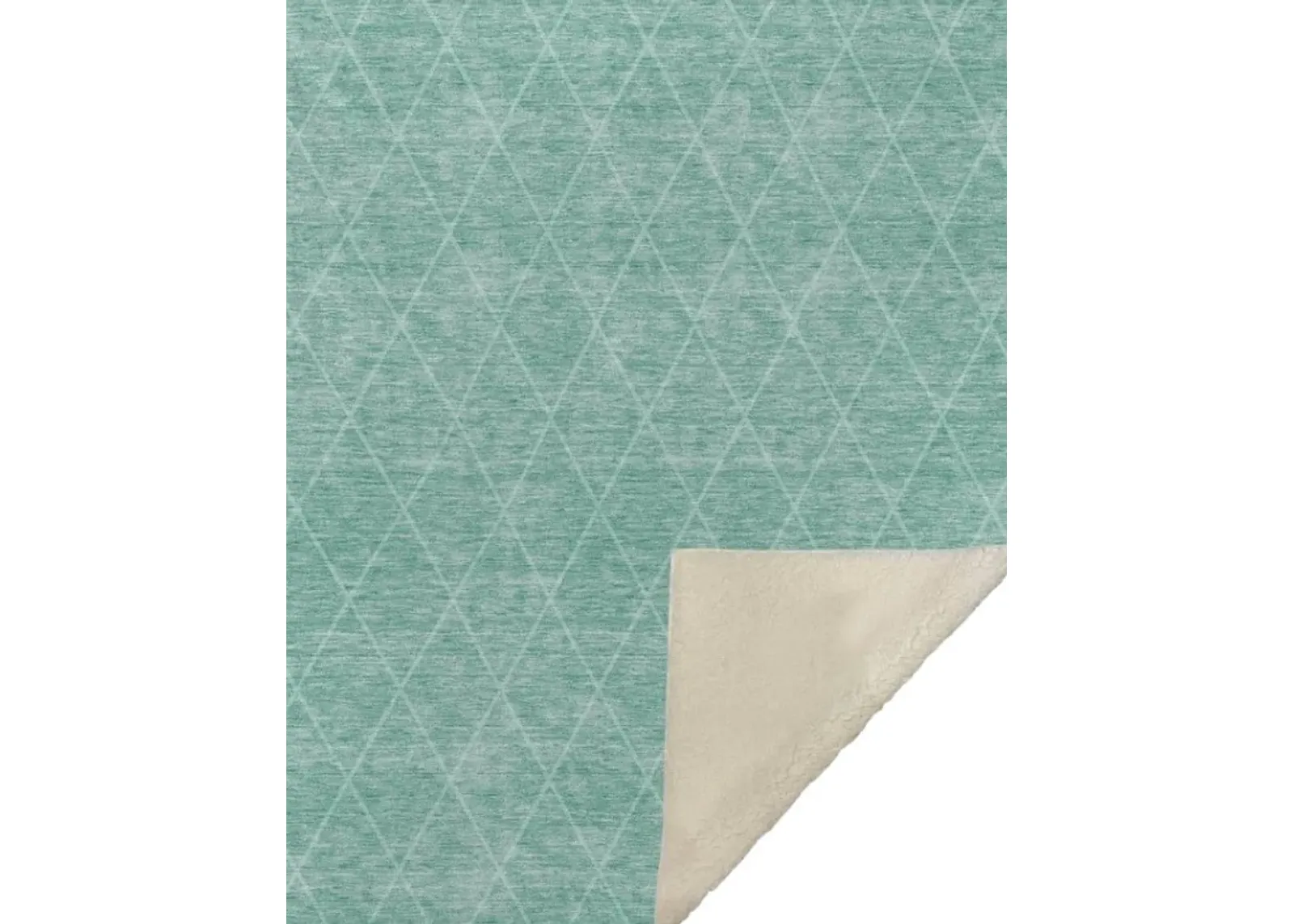 Dalyn Rug Company Trevi Teal 50''x70'' Style 6 Throw Blanket