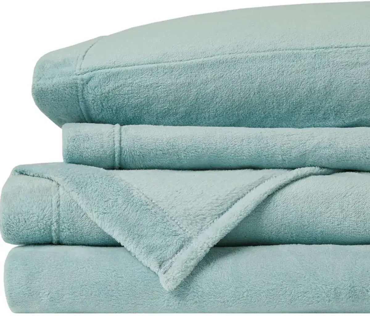 Olliix by True North by Sleep Philosophy Aqua Twin Soloft Plush Sheet Set