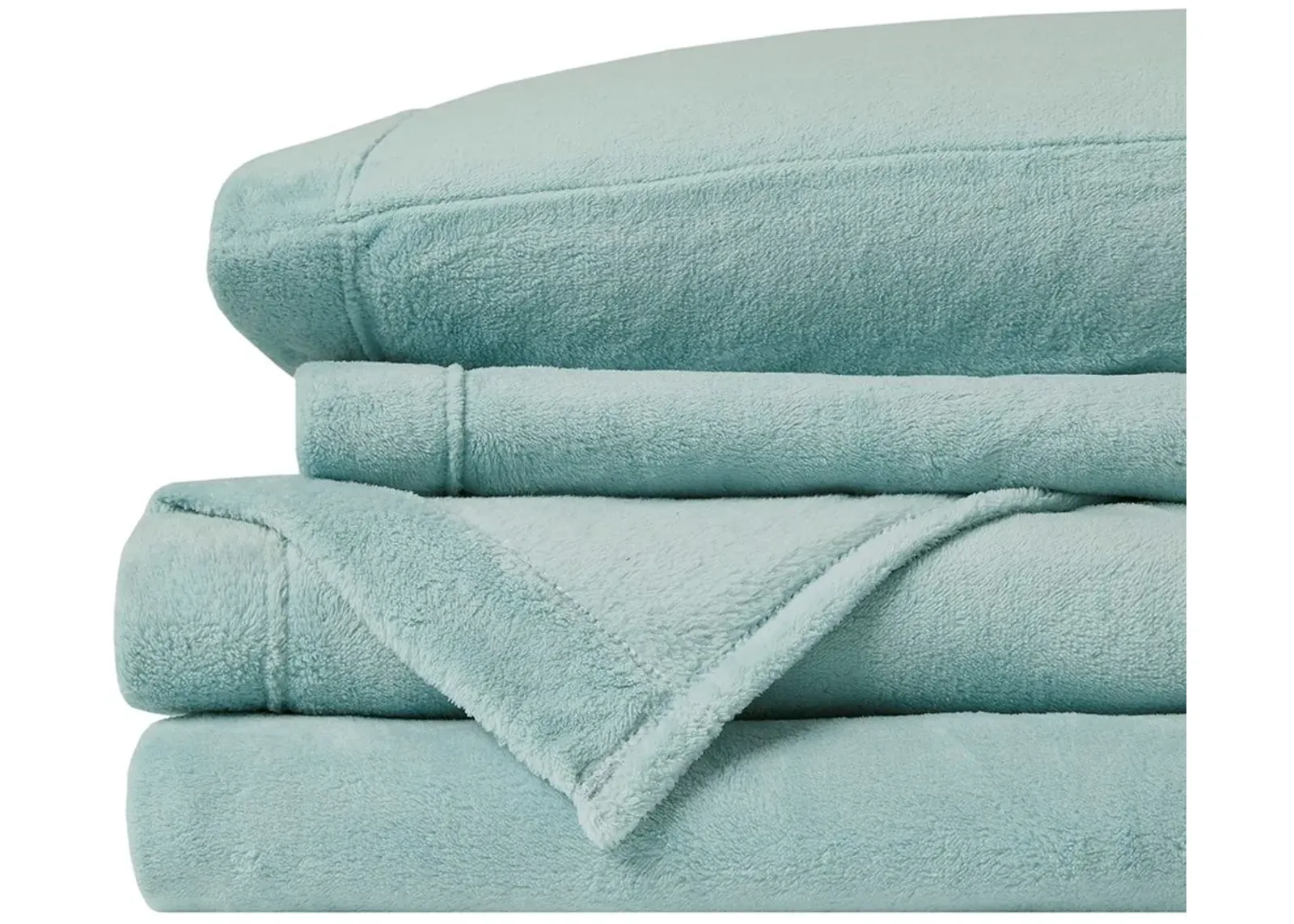 Olliix by True North by Sleep Philosophy Aqua Twin Soloft Plush Sheet Set