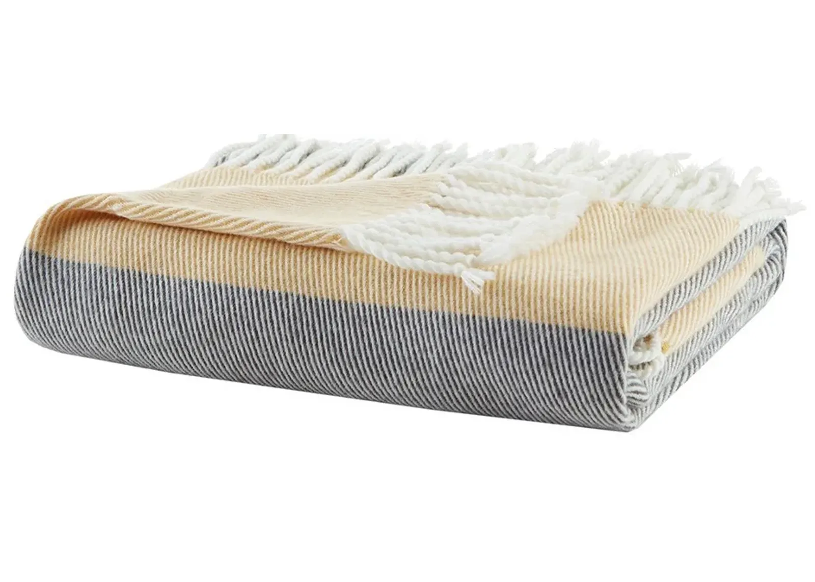 Olliix by Urban Habitat Lexi Yellow Throw Blanket