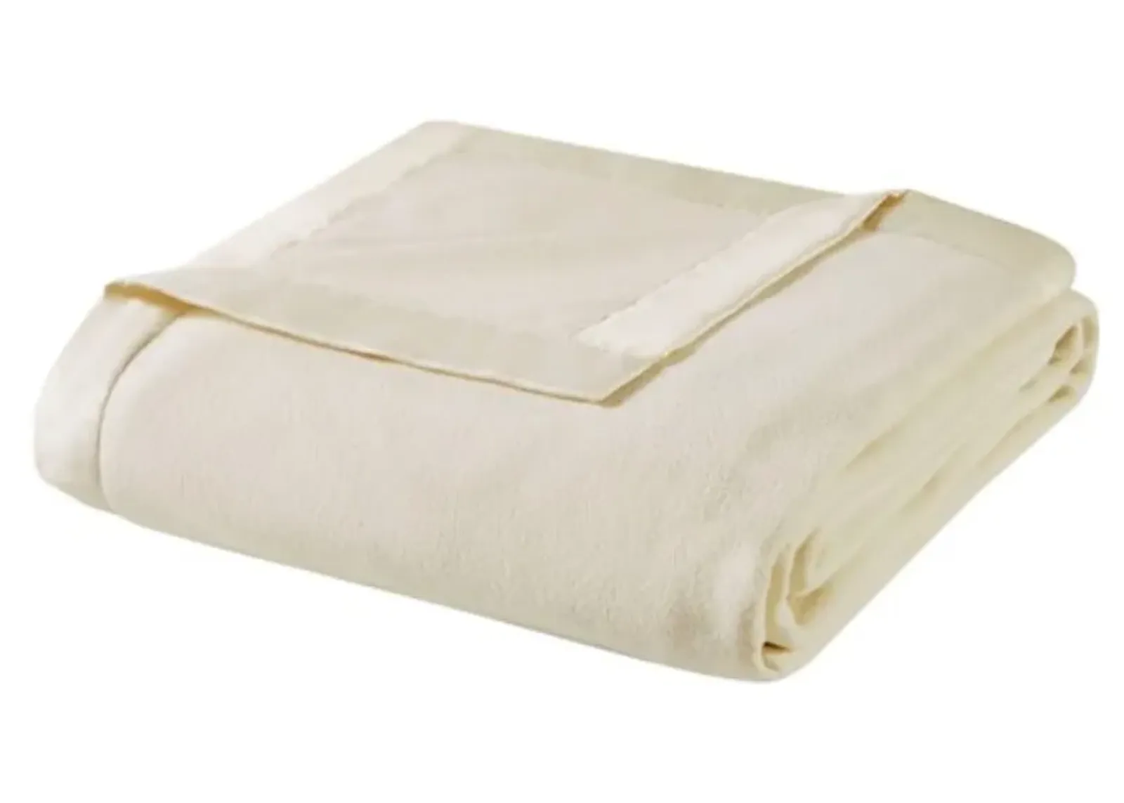 Olliix by True North by Sleep Philosophy Micro Fleece Ivory Twin Blanket