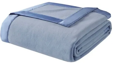 Olliix by True North by Sleep Philosophy Micro Fleece Blue King Blanket