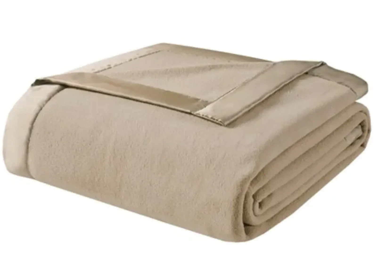 Olliix by True North by Sleep Philosophy Micro Fleece Beige Twin Blanket