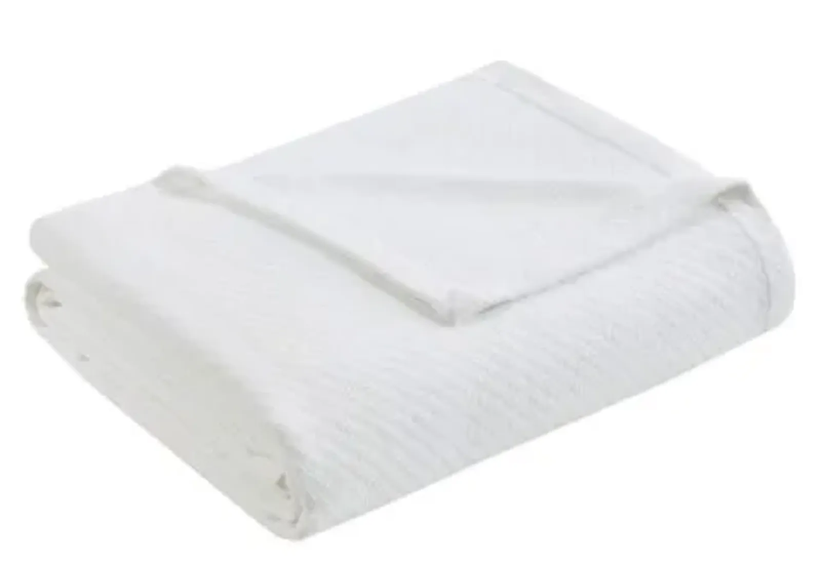 Olliix by Madison Park Liquid Cotton White Twin Blanket