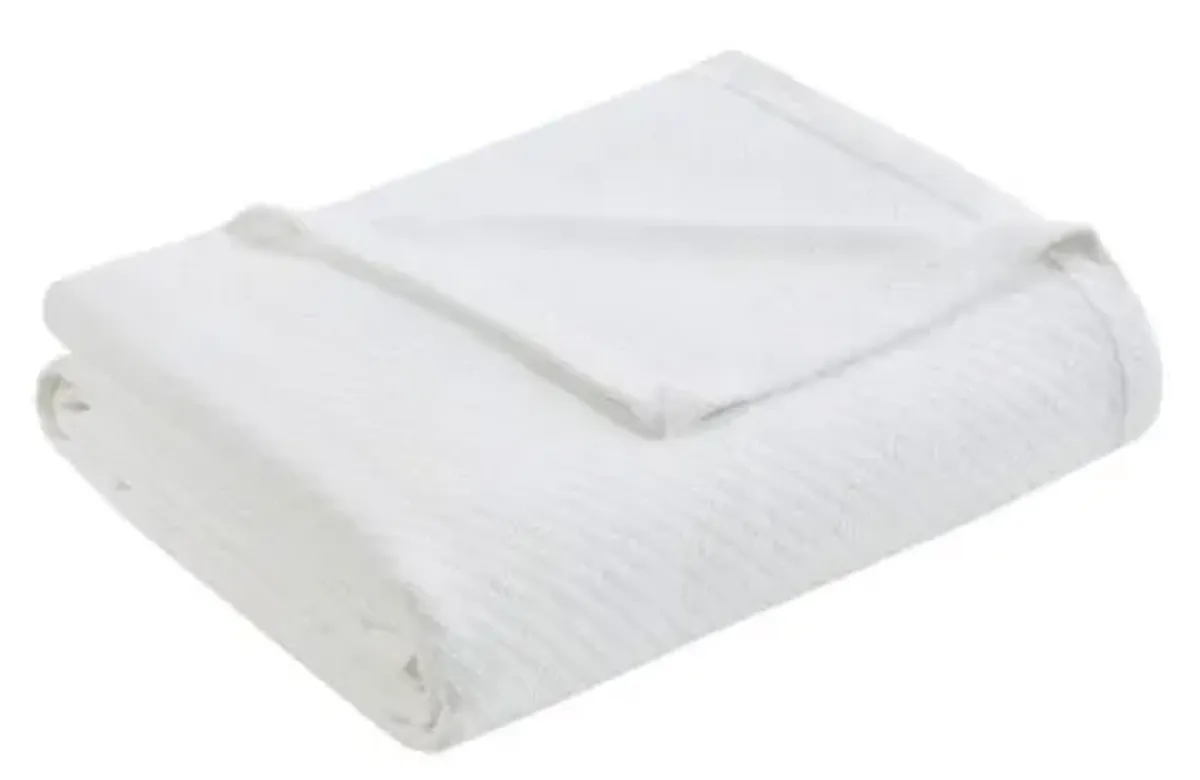 Olliix by Madison Park Liquid Cotton White Twin Blanket