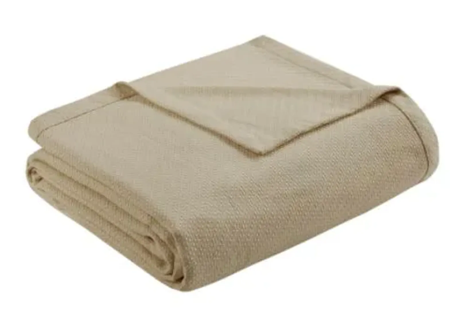 Olliix by Madison Park Liquid Cotton Linen Twin Blanket