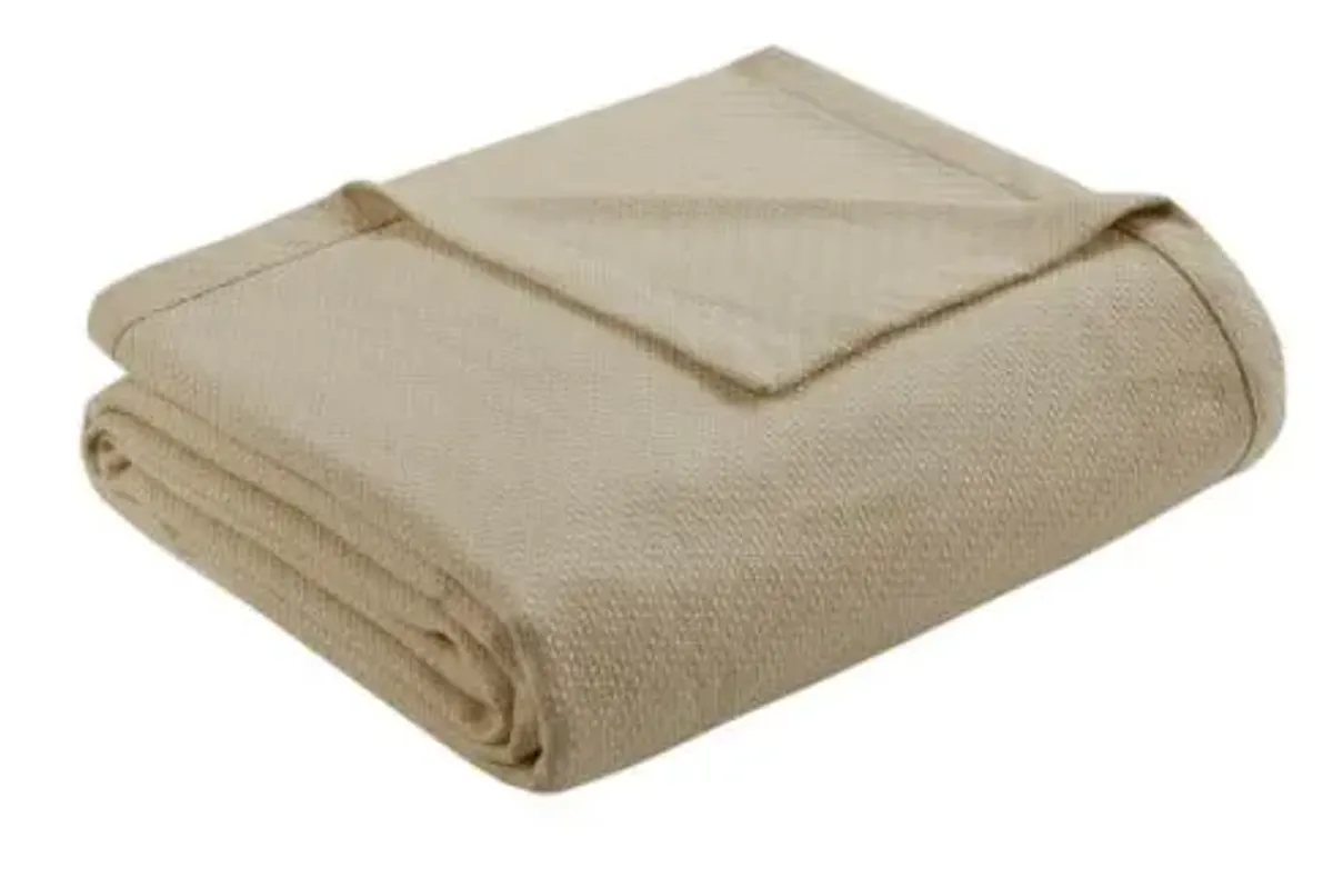 Olliix by Madison Park Liquid Cotton Linen Full/Queen Blanket