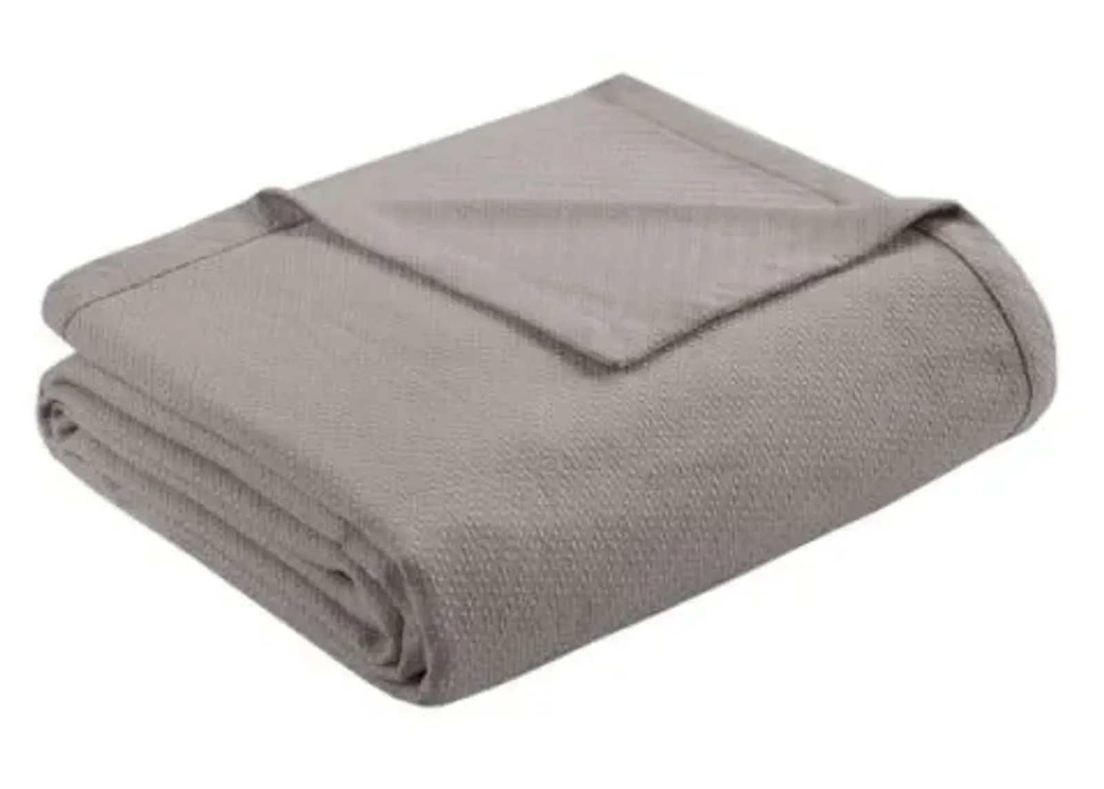 Olliix by Madison Park Liquid Cotton Grey Twin Blanket