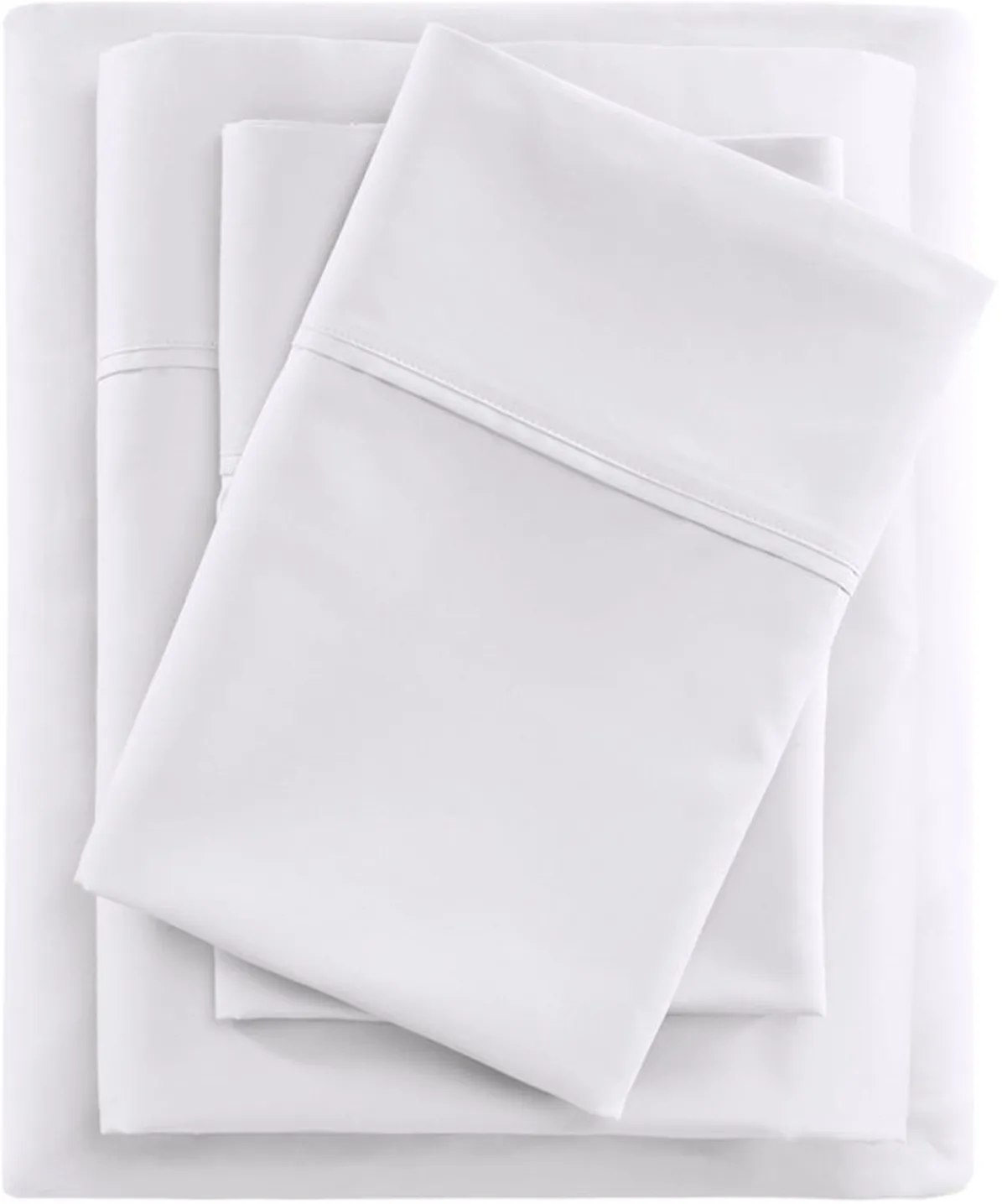Olliix by Beautyrest White Full 600 Thread Count Cooling Cotton Rich Sheet Set