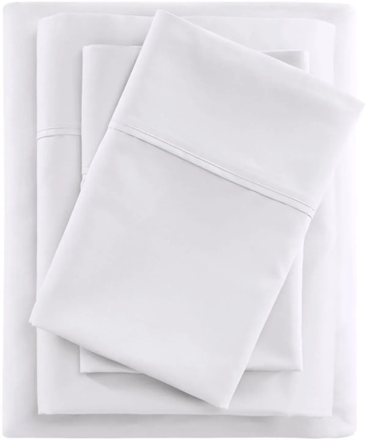 Olliix by Beautyrest White Queen 600 Thread Count Cooling Cotton Rich Sheet Set