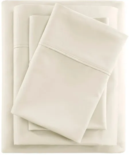 Olliix by Beautyrest Ivory Full 600 Thread Count Cooling Cotton Rich Sheet Set