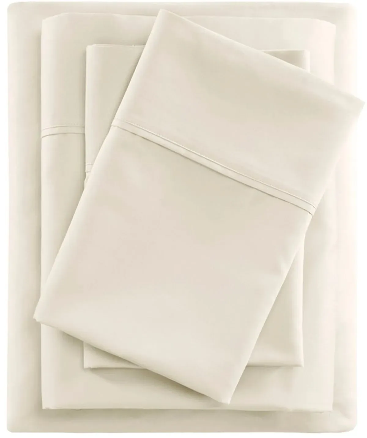 Olliix by Beautyrest Ivory Full 600 Thread Count Cooling Cotton Rich Sheet Set