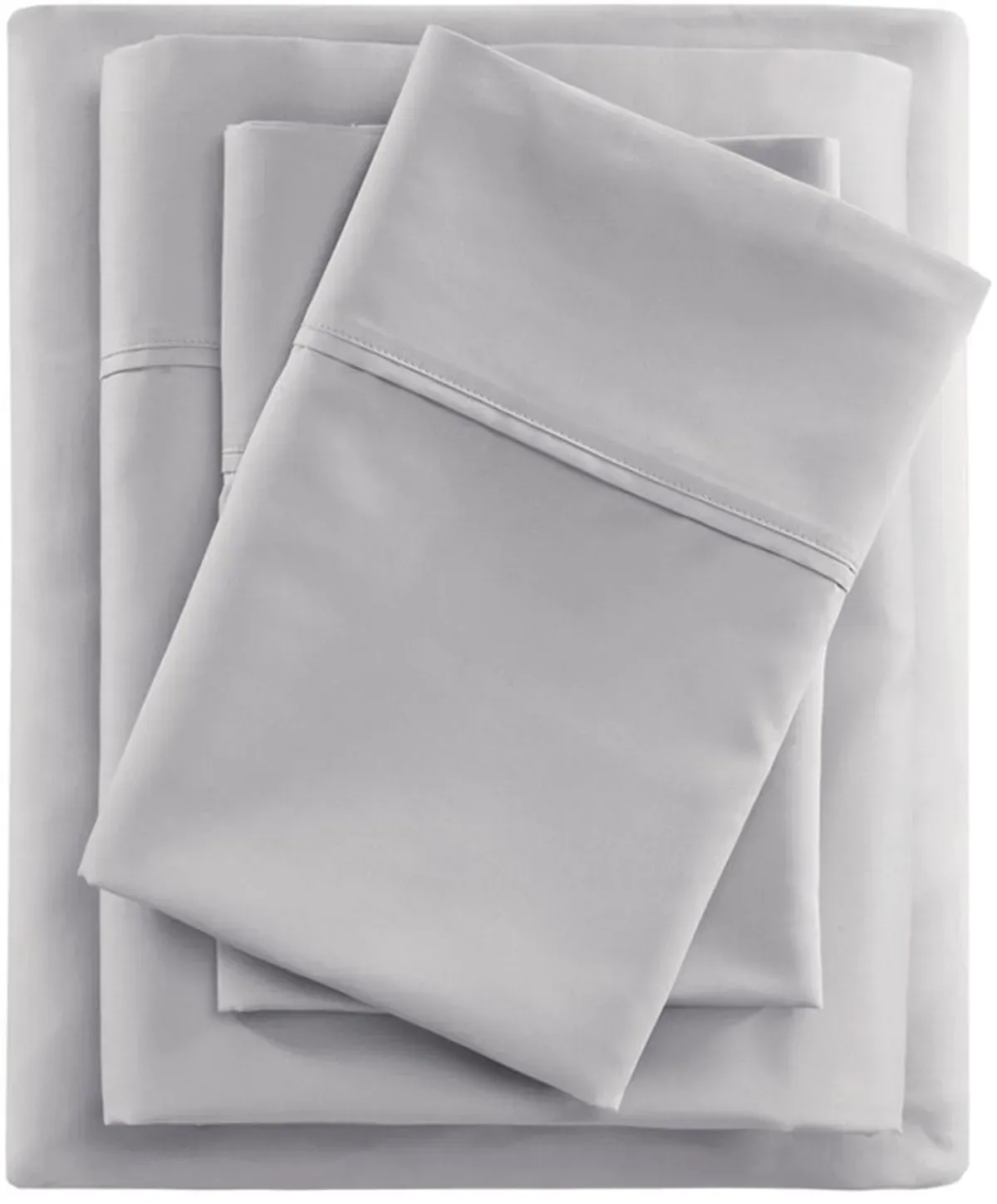 Olliix by Beautyrest Grey Full 600 Thread Count Cooling Cotton Rich Sheet Set