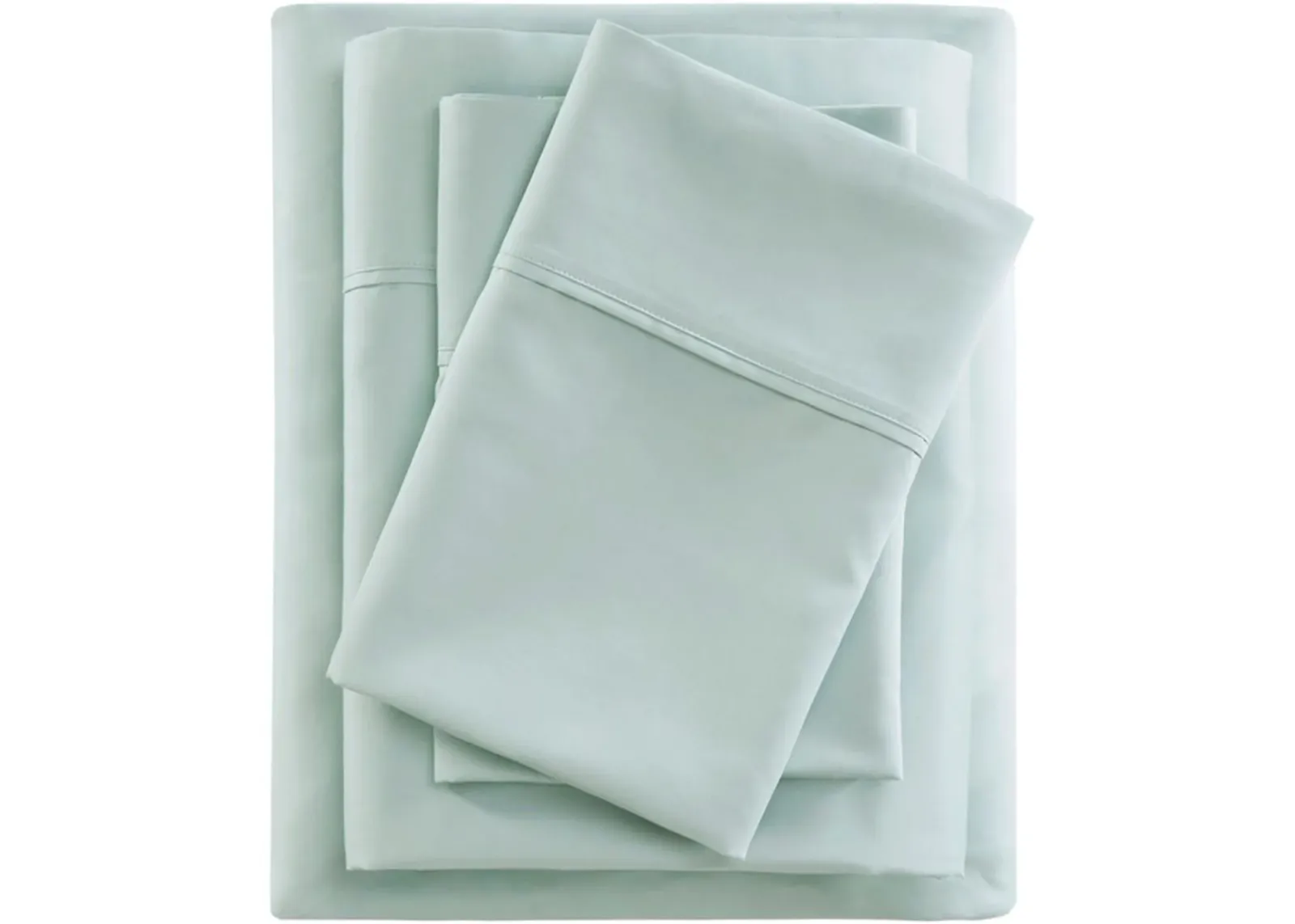 Olliix by Beautyrest Seafoam Full 600 Thread Count Cooling Cotton Rich Sheet Set