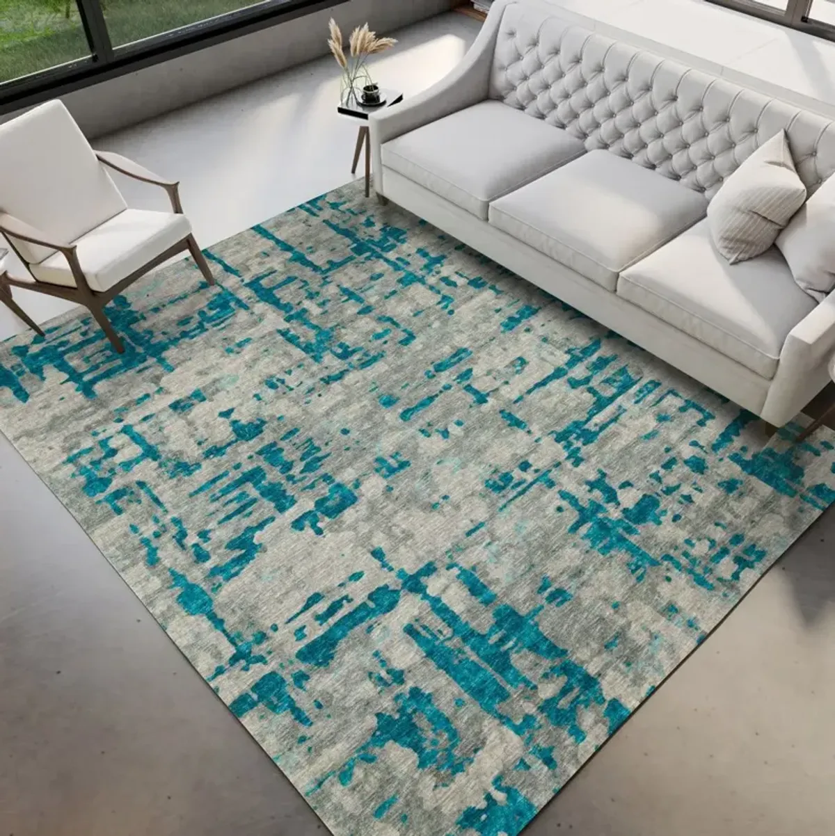 Dalyn Rug Company Brisbane Teal 5'x8' Style 2 Area Rug