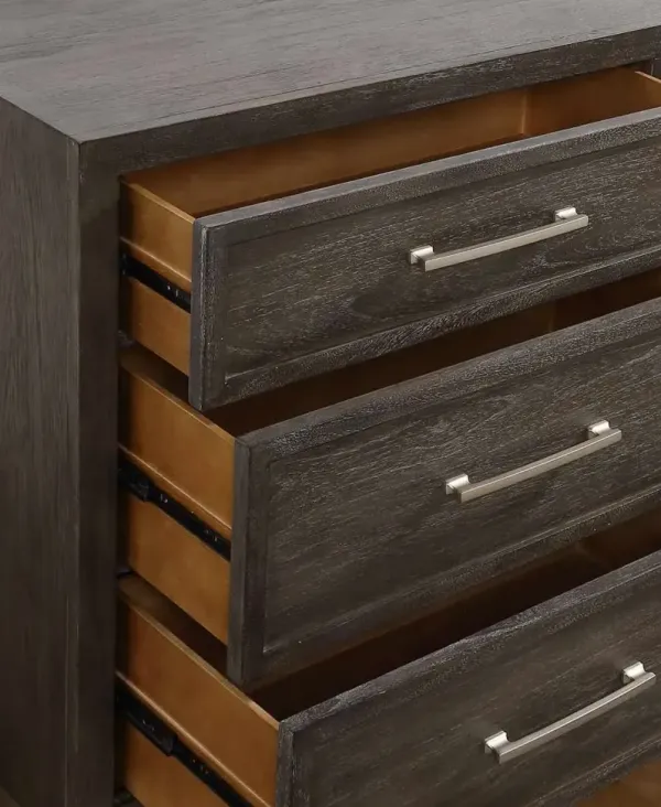 Steve Silver Co. Broomfield Warm Walnut/Metal Dresser