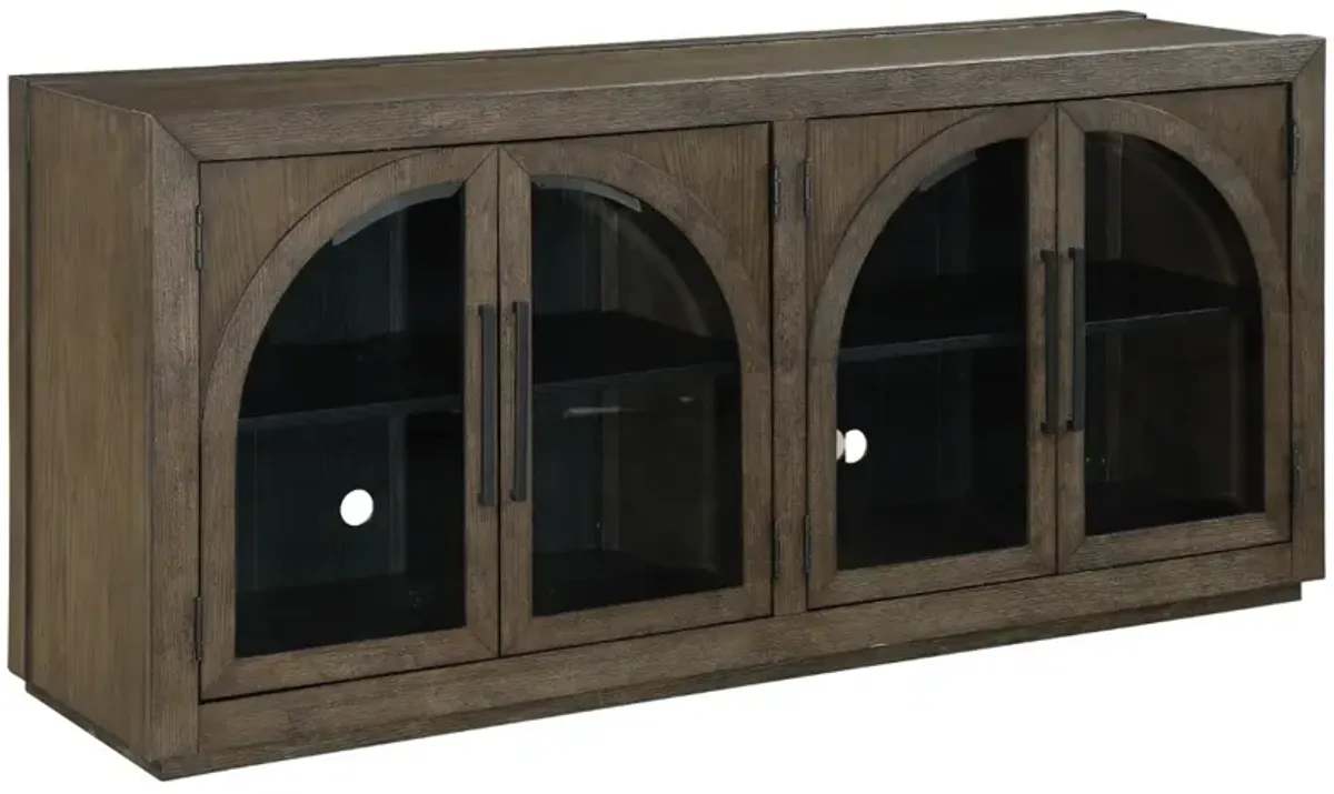 Steve Silver Co. Burlington Cocoa Cathedral Doored Server