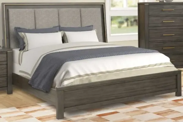 Lifestyle 8481A Gray Queen Panel Bed
