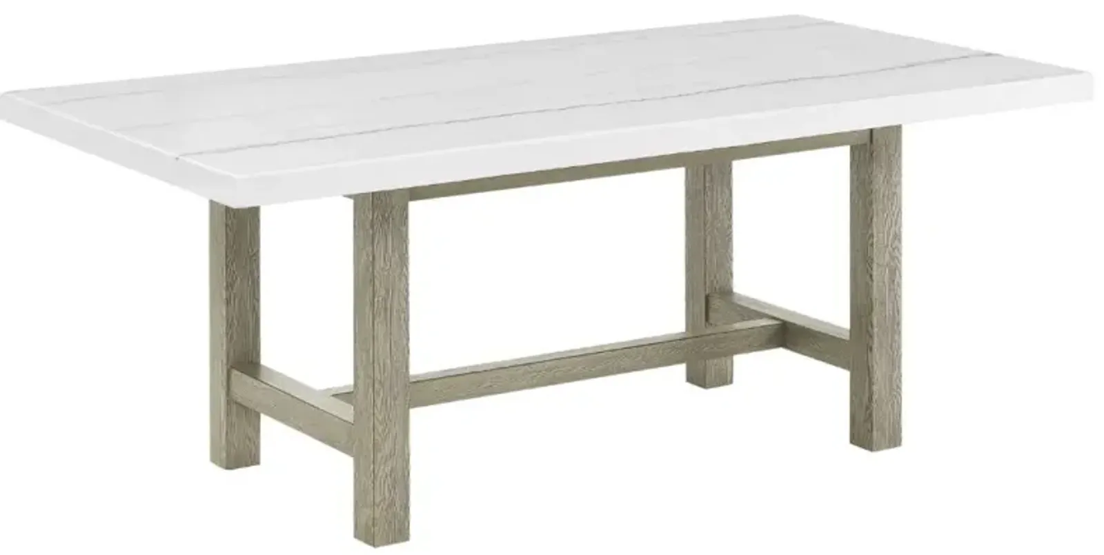 Steve Silver Co. Carena White Rectangular Dining Table