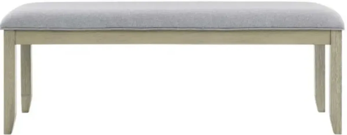 Steve Silver Co. Carena Gray/Wheat Dining Bench