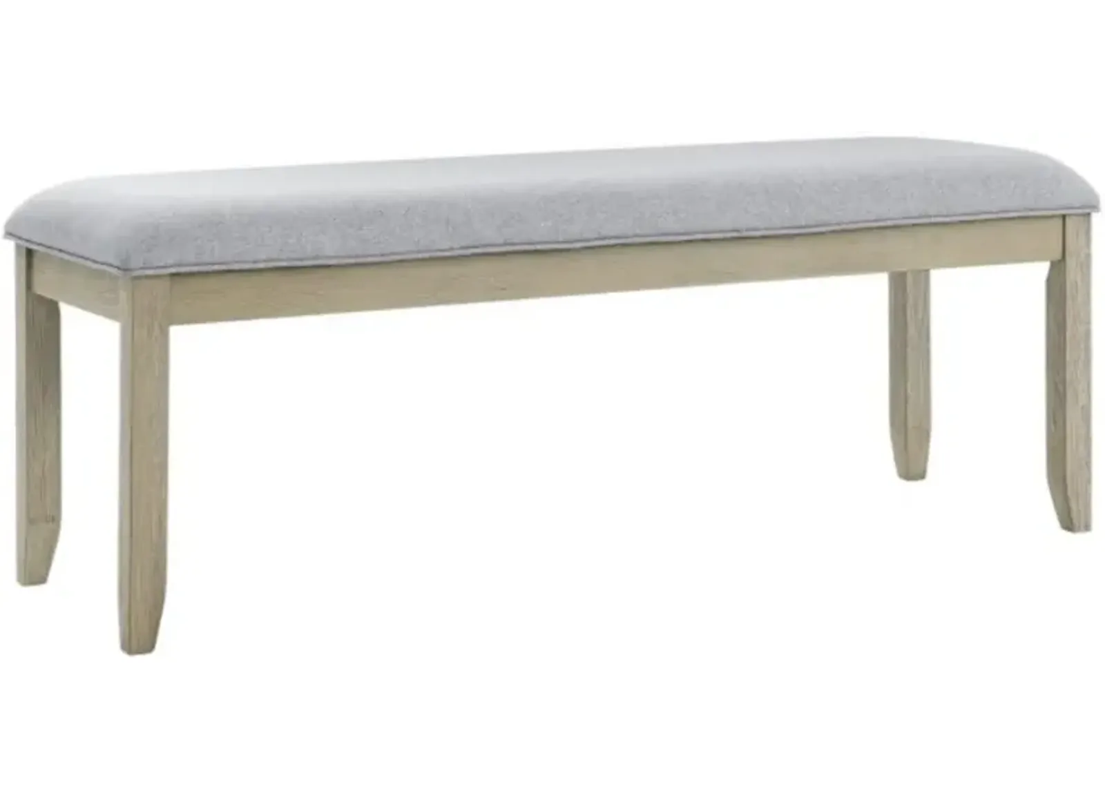 Steve Silver Co. Carena Gray/Wheat Backless Dining Bench