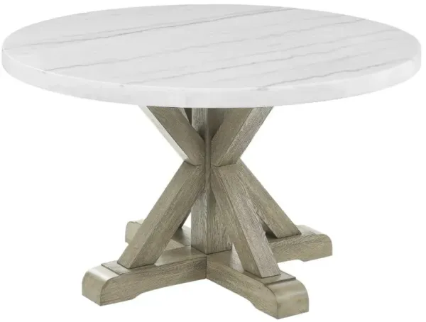 Steve Silver Co. Carena White Round Dining Table