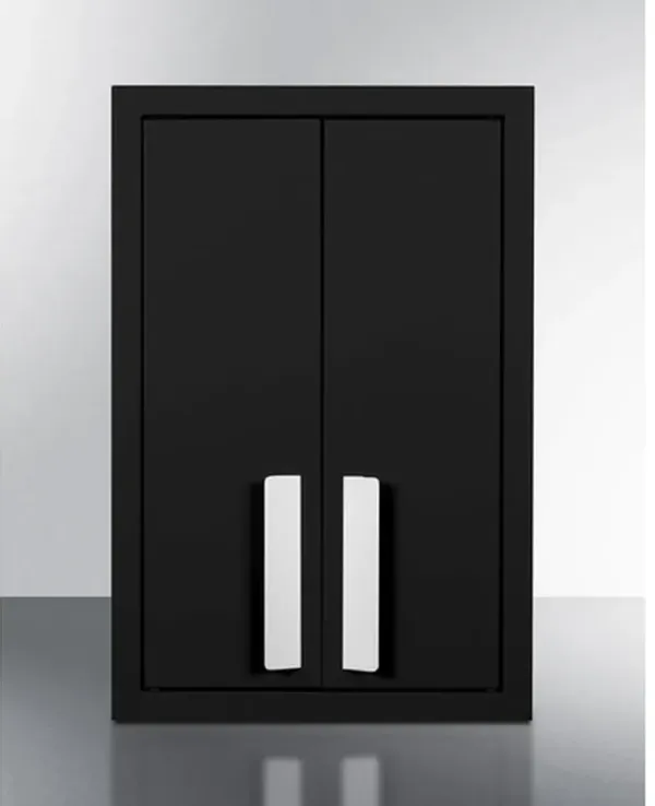 Summit 12" Jet Black Wall Cabinet