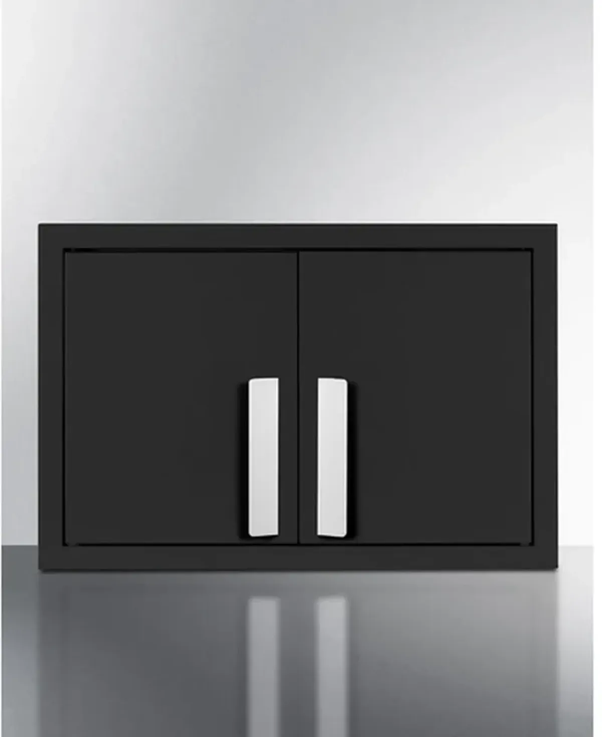 Summit 18" Jet Black Wall Cabinet