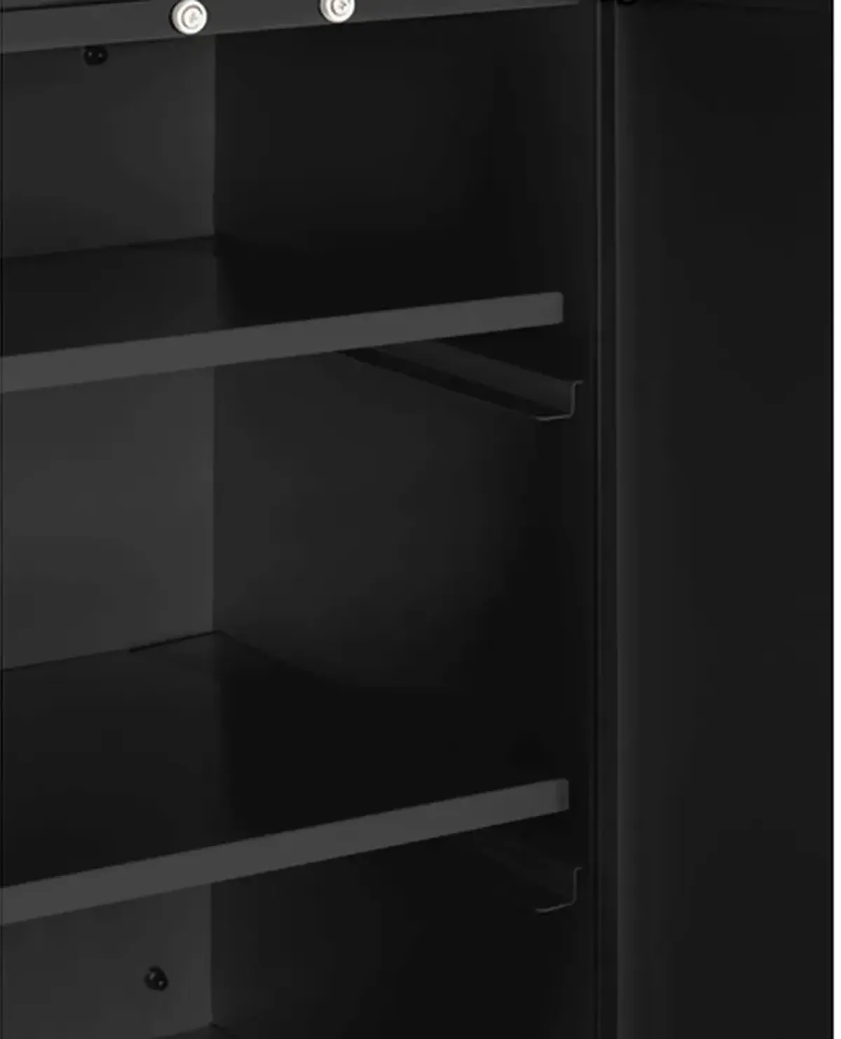 Summit 18" Jet Black Wall Cabinet